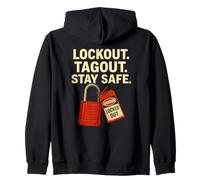 Lockout Tagout Stay Safe - Idée Cadeau Loto de sécurité électrique Sweat à Capuche