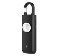 LockRing V1 - L’Alarme Qui hurle pour Vous défendre Alarme personnelle 130 DB avec lumière stroboscopique LED, Rechargeable USB-C, compacte et Portable pour Femmes et Hommes