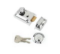 locks p77 verrou de sûreté traditionnel visi/backset chrome 60 mm (import grande bretagne)