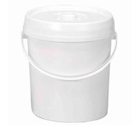 Lockweiler 264-311 Seau à couches avec couvercle, 11 litres, blanc