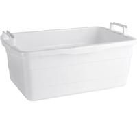 Lockweiler Bac 62x43x25cm 45l anguleux plastique, blanc