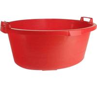Lockweiler Bac ovale 65 cm/40 l poignées rouges