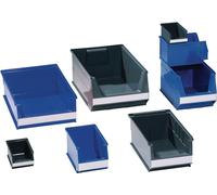 Bac à bec Lockweiler bleu pour env. 10l longueur 350 / 300 x largeur 210 x hauteur 200mm en polyéthylène empilable - 19100324