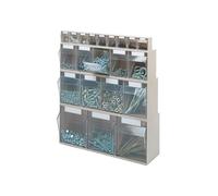 Lockweiler Casier transparent H242xl600xP203 mm 3 x E plastique blanc