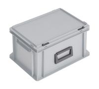 Lockweiler Mallette plastique 20l polypropylène avec 1 poignée L400xl300xH233mm gris empilable - PC20-139220110118