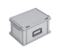 Lockweiler coffret plastique L400xl300xH233 mm PP 1 manche fermoir coulissant gris 20 l Quantité:1