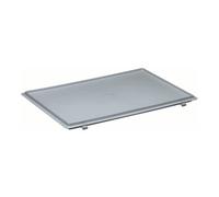 Lockweiler Lockweiler Couvercle avec charnière gris L.600×I.400mm pour bac de transport/empilable Quantité:1