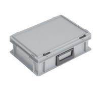 Lockweiler coffret plastique L400xl300xH133 mm PP 1 manche fermoir coulissant gris 10 l Quantité:1