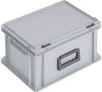 Lockweiler coffret plastique L400xl300xH233 mm PP 1 manche fermoir coulissant gris 20 l Quantité:1