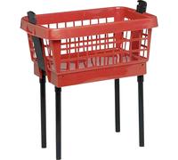 Panier à linge avec pieds rouges, 65 cm