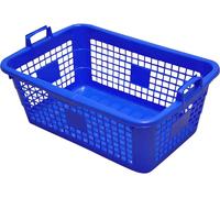 Lockweiler Panier à linge carré 45 l, 62 cm, bleu
