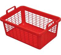 Lockweiler Panier à linge carré 45 l, 62 cm, rouge