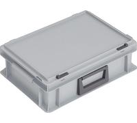 Lockweiler Valise en plastique 10l polypropylène avec 1 poignée L400xl300xH133mm gris empilable - PC10-139210110118