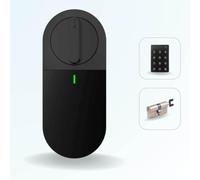 LOCKY-4 Smart Lock 3.0 Pack Serrure connectée, Codes, App Smartphone, Adaptable sur cylindre européen, Motorisée, Bluetooth