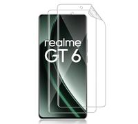 Locofun Hydrogel Protecteur d'écran pour Realme GT6/ GT 6T [2 Pièces], Film Flexible TPU Protection écran, Installation Facile, HD Clair
