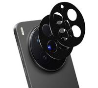 Locofun Protection Objectif Caméra pour Vivo X300 Pro, 2 Pièces Cadre en Métal Caméra Arrière Protecteur, Dureté 9H Anti Rayures, Ultra Résistant, Noir