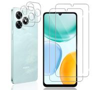 Locofun Verre Trempé pour Honor X5C Plus, 2 Pièces Protection écran Film avec 2 Pièces Caméra Arrière Protecteur, Dureté 9H Film Objectif Ultra HD Vitre Trempé