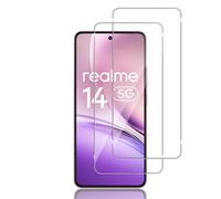 Locofun Verre Trempé pour Realme 14 5G / Realme 14 T, 2 Pièces Protection écran Film, Dureté 9H, Film Objectif Ultra HD Vitre Trempé