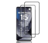 Locofun Verre Trempé pour Xiaomi Poco M8 / Redmi Note 15 4G/5G, 2 Pièces Protection écran Film, Dureté 9H Ultra HD Couverture Complète Protection écran, Sans Bulles Film