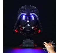 LocoLee Kit d'éclairage compatible avec casque Lego 75304 Dark Vador - Pas de modèle uniquement, accessoires d'éclairage LED compatibles avec casque Lego The Dark Vador (activation vocale)