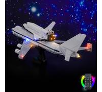 LocoLee Kit d'éclairage compatible avec l'avion Lego 10360 Shuttle Carrier - Pas de modèle uniquement, accessoires d'éclairage LED compatibles avec l'avion de transport Lego Space Shuttle (version RC)
