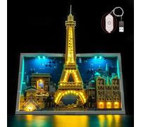 LocoLee Kit d'éclairage compatible avec Lego 21064 Paris - City of Love - Pas de modèle uniquement - Accessoires d'éclairage LED compatibles avec Lego 21064 Paris City Love (version standard)
