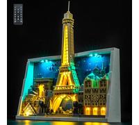 LocoLee Kit d'éclairage compatible avec Lego 21064 Paris - City of Love - Pas de modèle uniquement - Accessoires d'éclairage LED compatibles avec Lego 21064 Paris City Love (version RC)