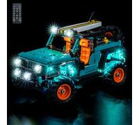LocoLee Kit d'éclairage compatible avec Lego 42227 Jeep Wrangler Rubicon SUV - Pas de modèle réel uniquement, accessoires d'éclairage LED compatibles avec Lego 42227 Jeep (version RC)