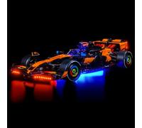 LocoLee Kit d'éclairage compatible avec Lego 42228 McLaren MCL39 F1 - Pas de modèle réel uniquement, accessoires d'éclairage LED compatibles avec Lego McLaren (version standard)