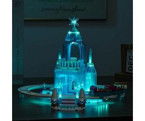 LocoLee Kit d'éclairage compatible avec Lego 43281 Elsa's Ice Castle & Snow Ride Adventure - Pas de modèle réel uniquement, accessoires d'éclairage LED compatibles avec Lego 43281