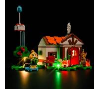 LocoLee Lampe LED pour Lego Animal Crossing Isabelle's House Visit 77049, kit d'éclairage créatif compatible avec Lego Isabelle House 77049, cadeau pour les fans de Animal Crossing (pas de modèles
