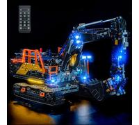 LocoLee Lumière compatible avec Lego 42215 Volvo EC500 Hybrid Excavator (pas - Kit Lego) Télécommande Éclairage décoratif Compatible avec Lego Volvo EC500 Excavatrice hybride