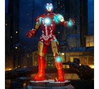 LocoLee Lumière compatible avec Lego 76344 Iron Man Mark 3 Édition Collectors' (pas - Kit Lego) - Kit d'éclairage décoratif compatible avec Lego Iron Man Mark 3 Édition de collection