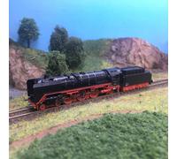 Locomotive à vapeur BR 01, écrans pare-fumée Wagner, tender charbon, DB, Ep. III