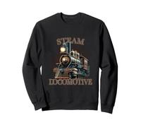 Locomotive à Vapeur Machine à Vapeur Train à Vapeur Sweatshirt
