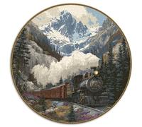 Locomotive à Vapeur, vallée escarpée 1000pcs (67.5x67.5cm) Puzzles Adaptés Aux Adultes Et Aux Personnes Âgées De 14 Ans Et Plus