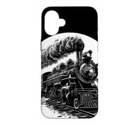 Locomotive avec Charbon pour Les Amateurs de vêtements ferroviaires Coque pour iPhone 16 Plus