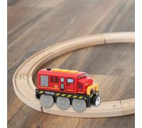 Locomotive De Chemin De Fer Électrique Connectée Magnétiquement Petit Train, Jouet De Rail Magnétique Compatible Avec Piste En Bois, Cadeau Pour Garçon