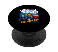 Locomotive de Train avec Inscription « I'm Cousin of The Birthday Boy » PopSockets PopGrip Adhésif