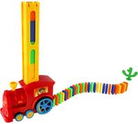 Locomotive/Domino train en plastique 16cm à piles avec son et lumière