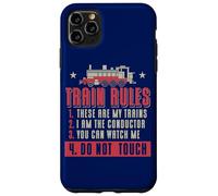 Locomotive Fan Funny Train Rules Citation Railroad Model Train Coque pour iPhone 11 Pro Max