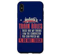 Locomotive Fan Funny Train Rules Citation Railroad Model Train Coque pour iPhone XS Max