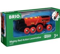 Locomotive Rouge Puissante a piles BRIO - Circuit de train en bois - Ravensburger - Des 3 ans - 33592