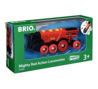 Locomotive Rouge Puissante à piles BRIO - Circuit de train en bois - Ravensburger - Dès 3 ans - 33592