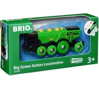 Locomotive Verte Puissante a Piles - BRIO - Circuit de train en bois - Accessoire son & lumiere - Des 3 ans
