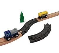 Locorico - 2 Rails Flexibles pour Train en Bois