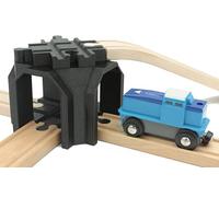 Locorico Pont Croisement à Double étage pour Train en Bois Compatible Brio Lillabo Hape