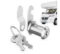 Locos de compartiment de service pour camping-car - Cylindre de verrouillage universel avec clés | Sécurisez la serrure de la porte pour caravane, coffre, casier, bateau, camion et boîte aux lettres