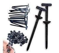 LOCPUFF Boucle de serre-câble universelle en nylon, atuniverselles en nylon pour serretache cable electrique, Colliers de serrage (100pcs)