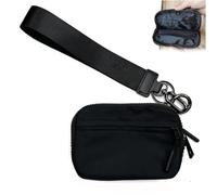 LOCPUFF Corelration The Wallet 2nd Gen, Wristlet Nylon Wallets, Waterproof Nylon Material Zippered Card Case, Wristlet Wallets for Womens (Black)